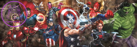 CLEMENTONI Panoramatické puzzle Avengers 1000 dílků