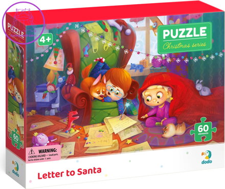 DODO Puzzle Dopis Ježíškovi 60 dílků
