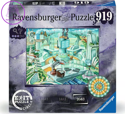 RAVENSBURGER Únikové EXIT puzzle Kruh: Anno 2083, 919 dílků