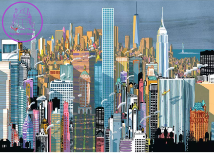 RAVENSBURGER Puzzle Město New York 1000 dílků