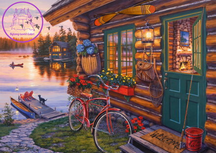 SCHMIDT Puzzle Chata u jezera 1000 dílků