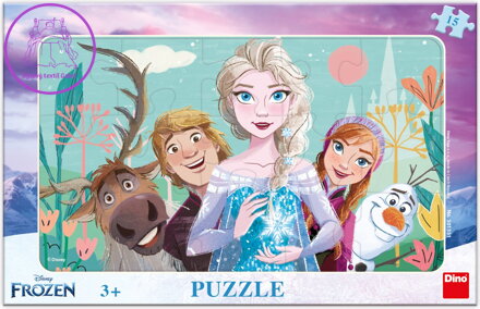 DINO Puzzle Ledové království: Rodina 15 dílků