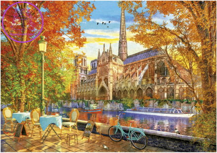 EDUCA Puzzle Podzimní Notre Dame 1000 dílků