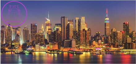EDUCA Panoramatické puzzle Mrakodrapy v New Yorku 3000 dílků