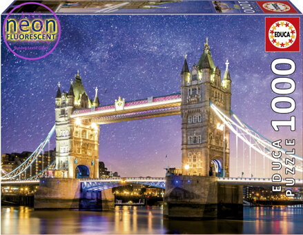 EDUCA Svítící puzzle Tower Bridge, Londýn 1000 dílků
