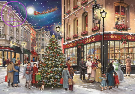 CLEMENTONI Puzzle Vánoční procházka 1000 dílků