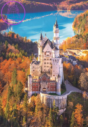 CLEMENTONI Puzzle Neuschwanstein 1000 dílků