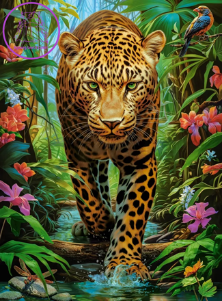 CASTORLAND Puzzle Leopard v divočině 2000 dílků