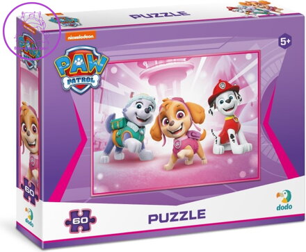 DODO Puzzle Tlapková patrola: Everest, Sky a Marshal 60 dílků