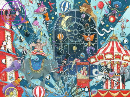 RAVENSBURGER Puzzle Vítejte v cirkusu 1500 dílků