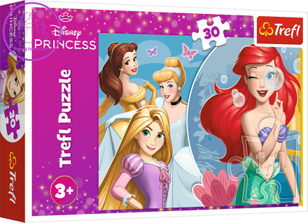 TREFL Puzzle Disney princezny: Krásný princeznovský den 30 dílků