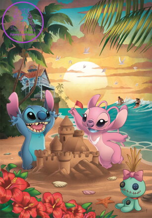 CLEMENTONI Puzzle Lilo&Stitch: Stitch a Angel 500 dílků