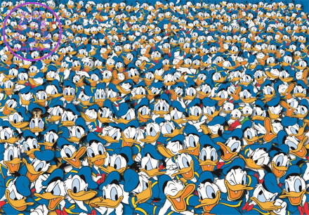 CLEMENTONI Puzzle Impossible: Kačer Donald 1000 dílků
