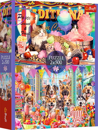 TREFL Puzzle Chlupatí přátelé 2x500 dílků