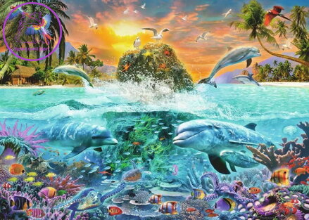RAVENSBURGER Puzzle Podmořský ostrov 1000 dílků