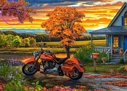 CASTORLAND Puzzle Podzimní jízda 500 dílků