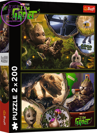 TREFL Puzzle Marvel: Já jsem Groot 2x200 dílků