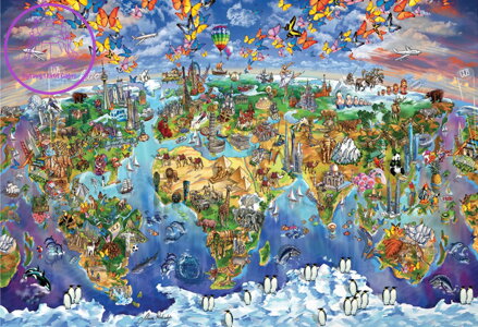 EUROGRAPHICS Puzzle Divy světa 5000 dílků