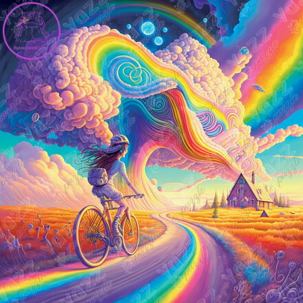 YAZZ Čtvercové puzzle Bikable 1023 dílků