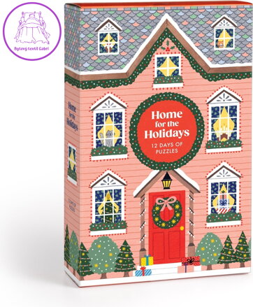 GALISON Puzzle Adventní kalendář Doma na Vánoce 12x42 dílků