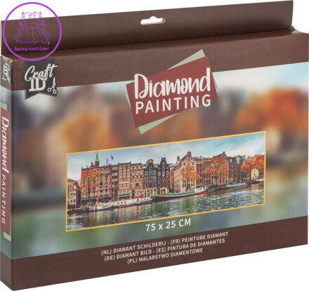 CRAFT ID Diamantové malování Amsterdam 75x25cm