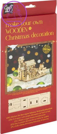 CRAFT ID Dřevěné 3D puzzle Santa