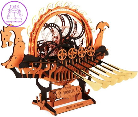 ROBOTIME Rokr 3D dřevěné puzzle Vikingská dračí loď 229 dílků