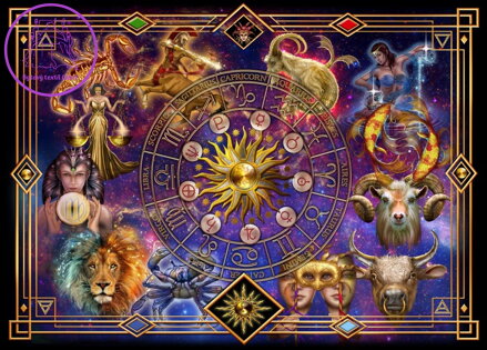 BLUEBIRD Puzzle Mapa zvěrokruhu 1500 dílků