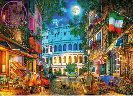 GIBSONS Puzzle Koloseum za svitu měsíce 1000 dílků