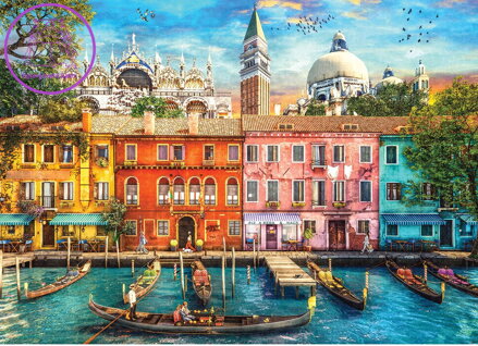GIBSONS Puzzle Barvy Benátek 1000 dílků