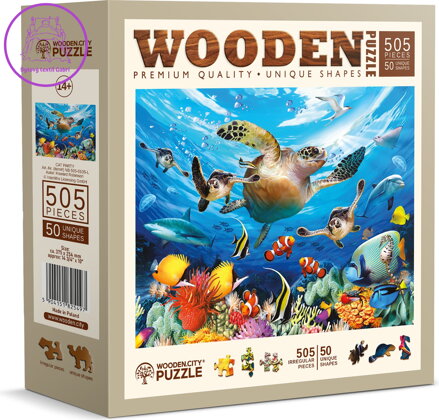 WOODEN CITY Dřevěné puzzle Život v oceánu 505 dílků