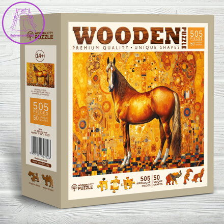 WOODEN CITY Dřevěné puzzle Vídeňský kůň 505 dílků