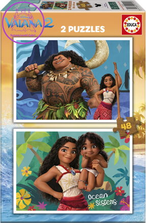 EDUCA Puzzle Vaiana 2, 2x48 dílků