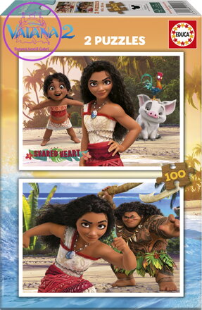 EDUCA Puzzle Vaiana 2, 2x100 dílků