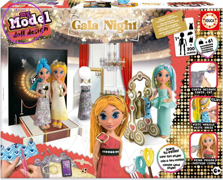 EDUCA Kreativní sada My Model Doll Design: Gala noc
