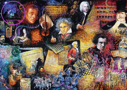 ART PUZZLE Puzzle Významní skladatelé 500 dílků