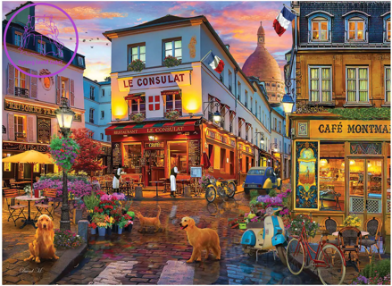 ANATOLIAN Puzzle Kavárna Montmartre 1000 dílků
