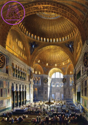 ART PUZZLE Puzzle První modlitba v mešitě Hagia Sofia 1000 dílků
