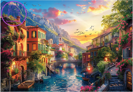 ANATOLIAN Puzzle Středomořské městečko 2000 dílků