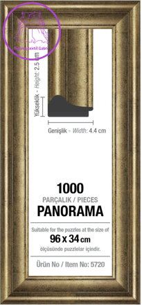 ART PUZZLE Rám na puzzle 96x34cm Silver (5720)