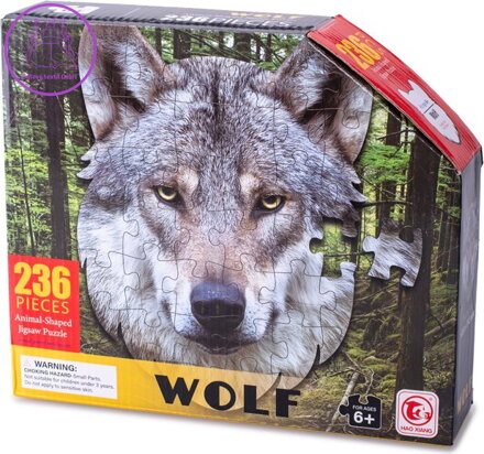 Obrysové puzzle Vlk 236 dílků