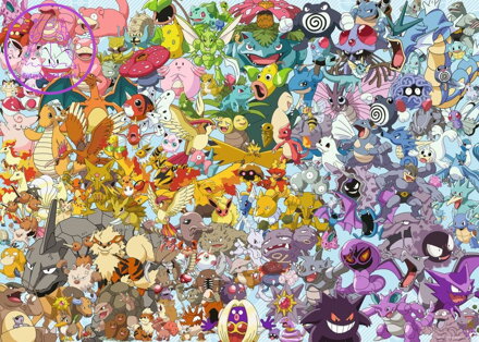 RAVENSBURGER Puzzle Challenge: Pokémon 1000 dílků