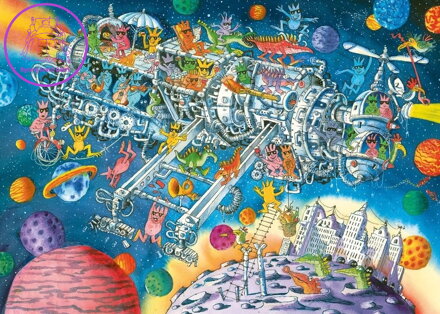 HEYE Puzzle Mimozemšťané vítáni! 1000 dílků