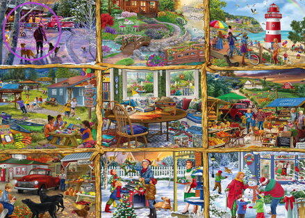 ALIPSON Puzzle Všechna roční období 1000 dílků
