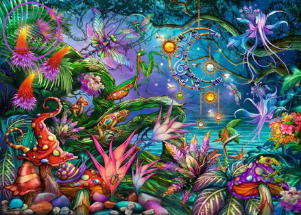RAVENSBURGER Puzzle Barevná fantazie 1000 dílků