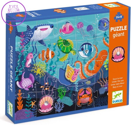 DJECO Puzzle Tactilo sea 24+8dílků