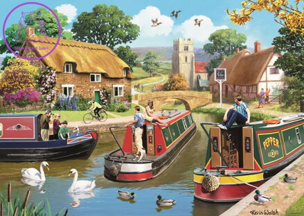 RAVENSBURGER Puzzle Poklidná plavba 1000 dílků