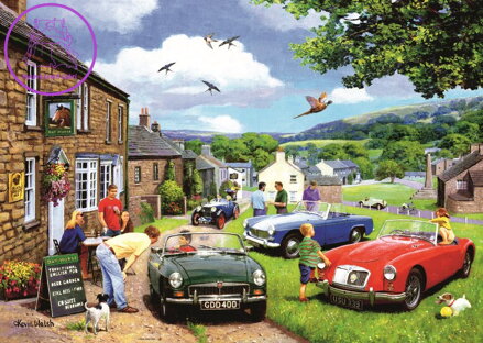 RAVENSBURGER Puzzle Odpočinkový den v údolí 1000 dílků