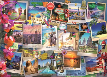 RAVENSBURGER Puzzle Cestovatelské poklady 500 dílků