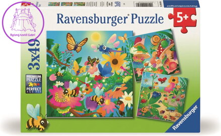 RAVENSBURGER Puzzle Hmyzí kamarádi 3x49 dílků